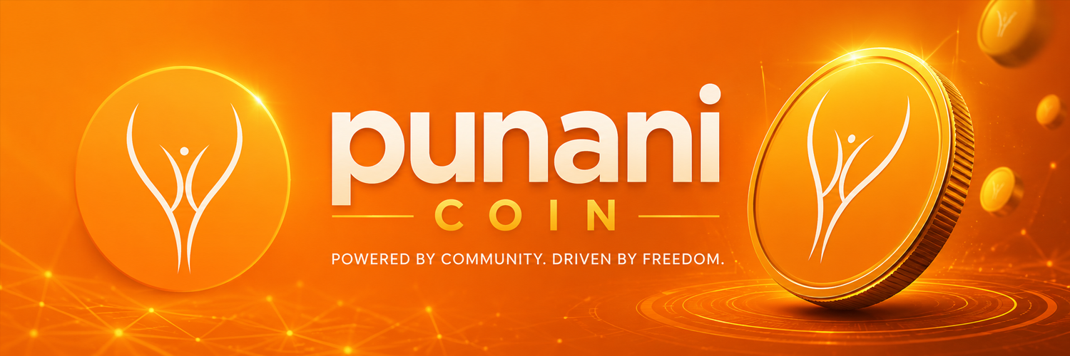 PunaniCoin banner — powered by community, driven by freedom