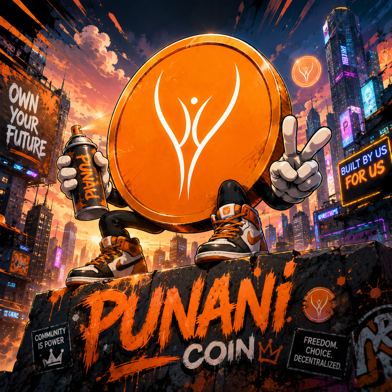 PunaniCoin comic hero